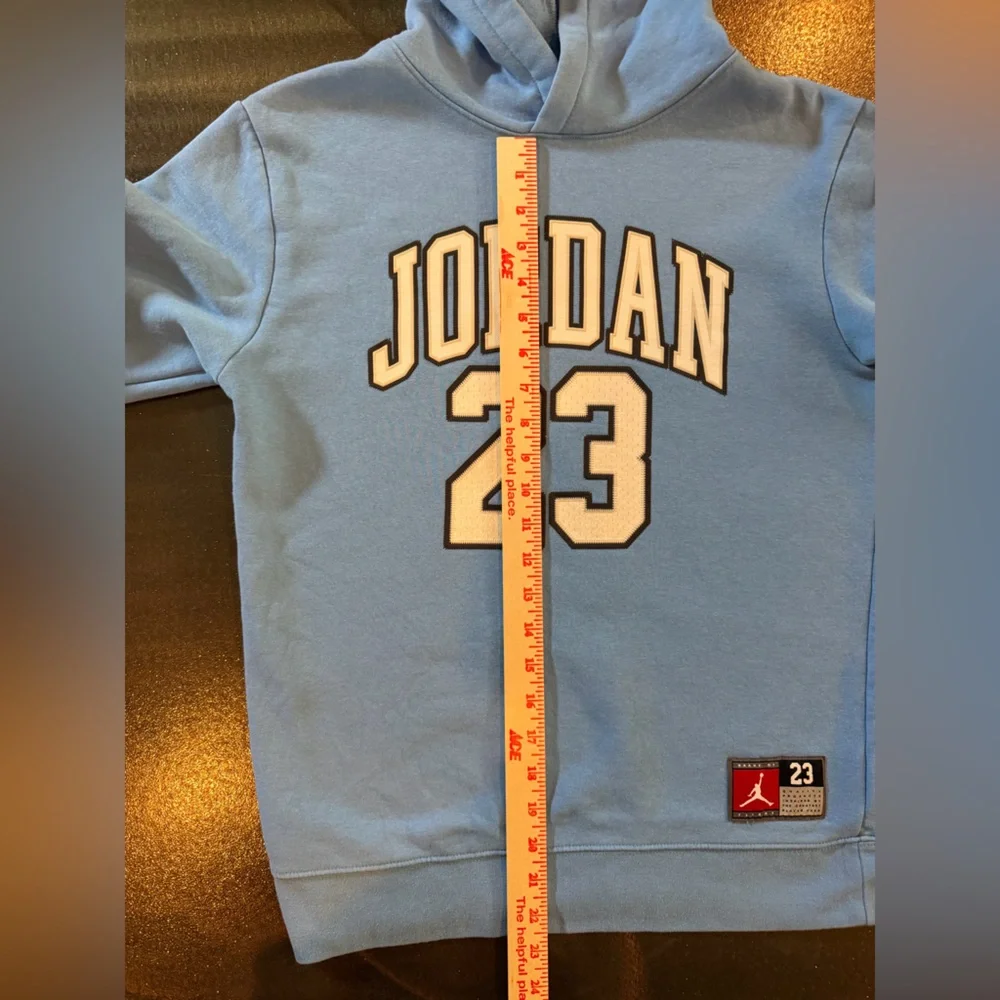 Jordan 23 Pullover Hoodie Carolina Blue Fleece Sweatshirt Men’s Youth XL (13-15)